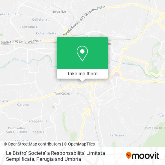 Le Bistro' Societa' a Responsabilita' Limitata Semplificata map