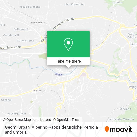 Geom. Urbani Alberino-Rappsiderurgiche map