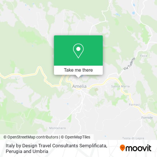 Italy by Design Travel Consultants Semplificata map