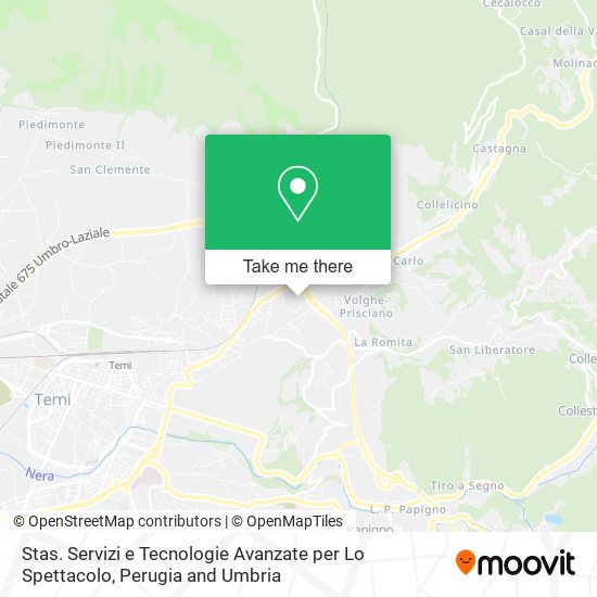 Stas. Servizi e Tecnologie Avanzate per Lo Spettacolo map