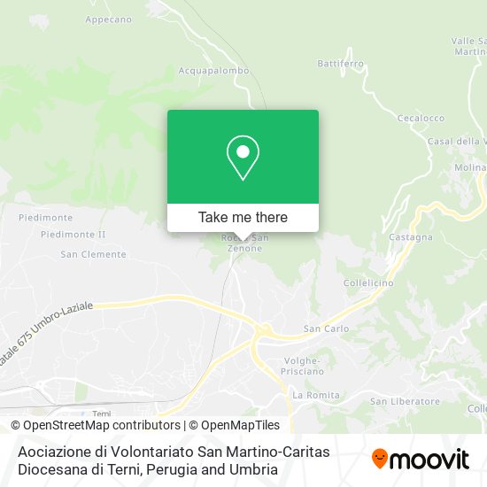 Aociazione di Volontariato San Martino-Caritas Diocesana di Terni map