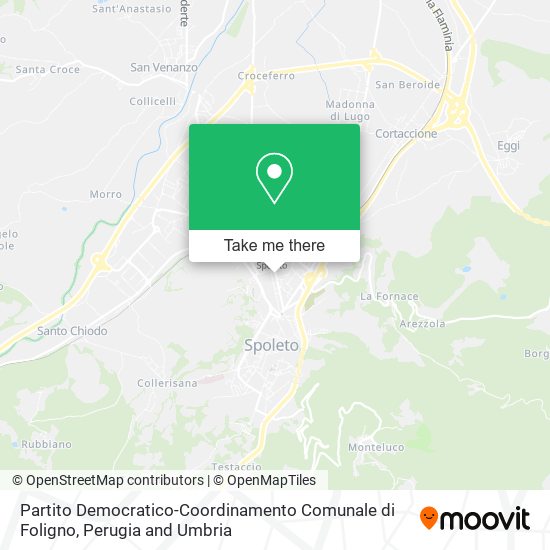 Partito Democratico-Coordinamento Comunale di Foligno map