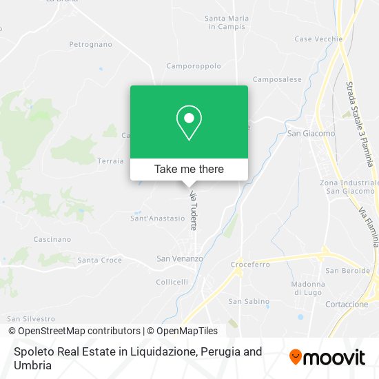 Spoleto Real Estate in Liquidazione map