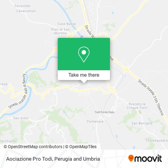 Aociazione Pro Todi map