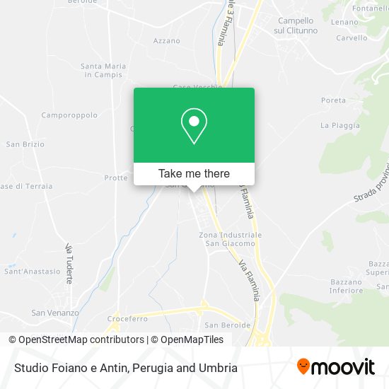 Studio Foiano e Antin map