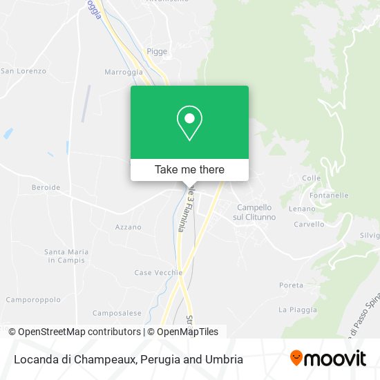 Locanda di Champeaux map