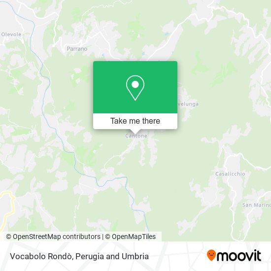 Vocabolo Rondò map
