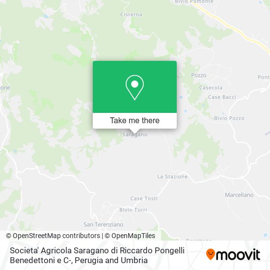 Societa' Agricola Saragano di Riccardo Pongelli Benedettoni e C- map