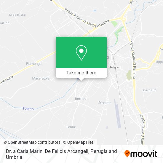 Dr. a Carla Marini De Felicis Arcangeli map