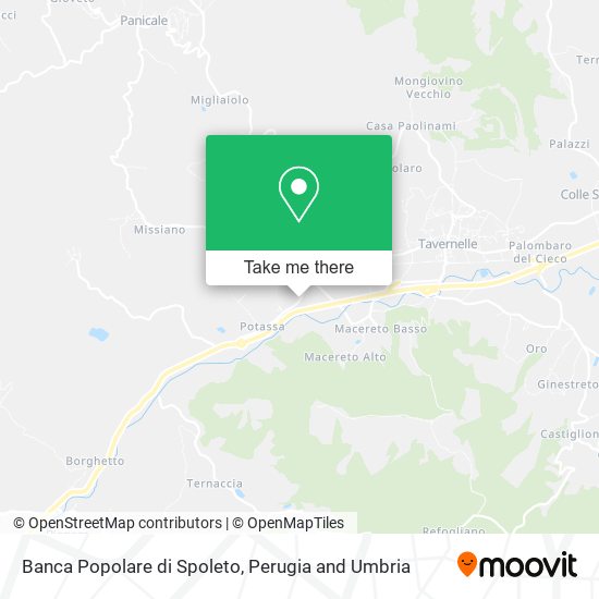 Banca Popolare di Spoleto map