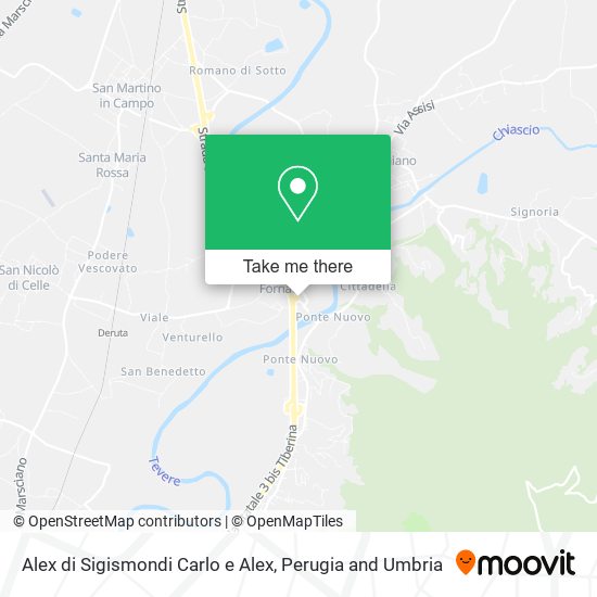 Alex di Sigismondi Carlo e Alex map