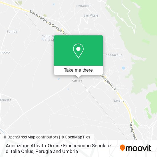 Aociazione Attivita' Ordine Francescano Secolare d'Italia Onlus map