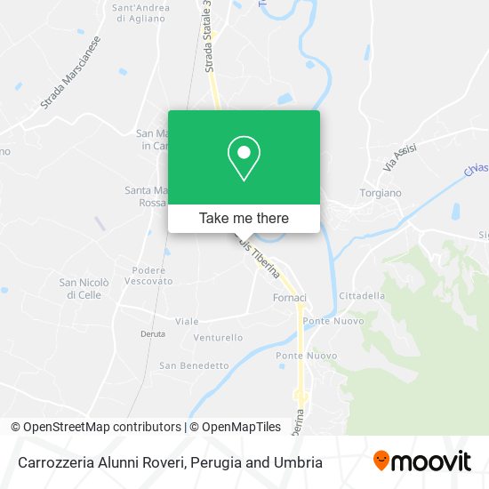 Carrozzeria Alunni Roveri map