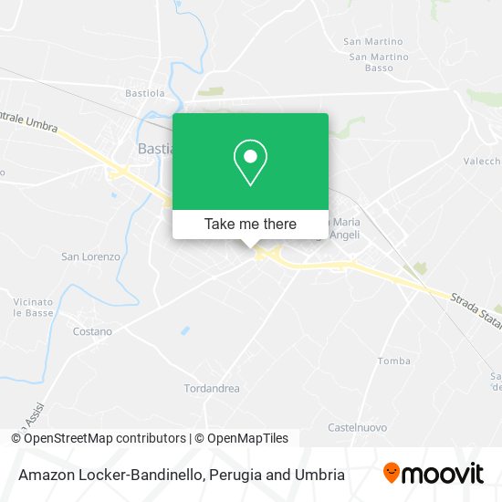 Amazon Locker-Bandinello map