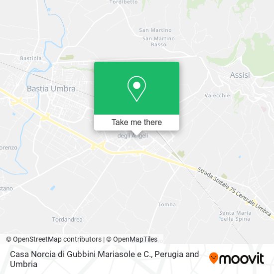 Casa Norcia di Gubbini Mariasole e C. map