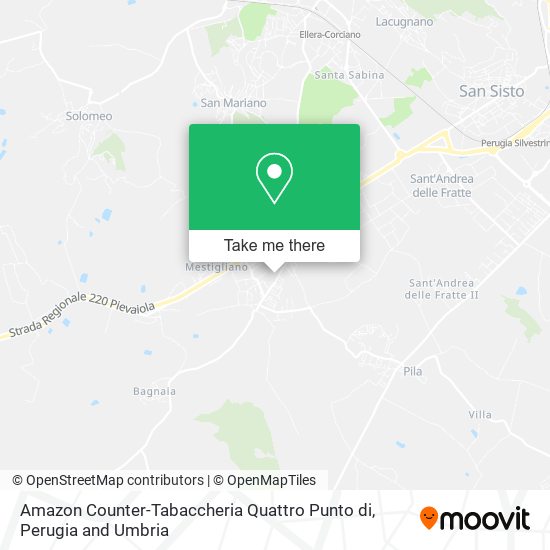 Amazon Counter-Tabaccheria Quattro Punto di map