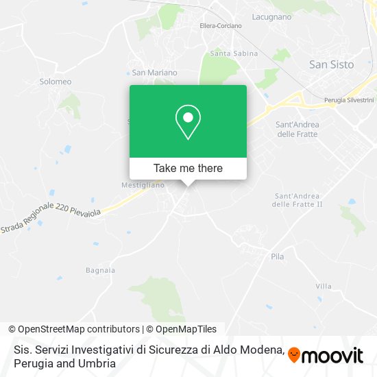 Sis. Servizi Investigativi di Sicurezza di Aldo Modena map