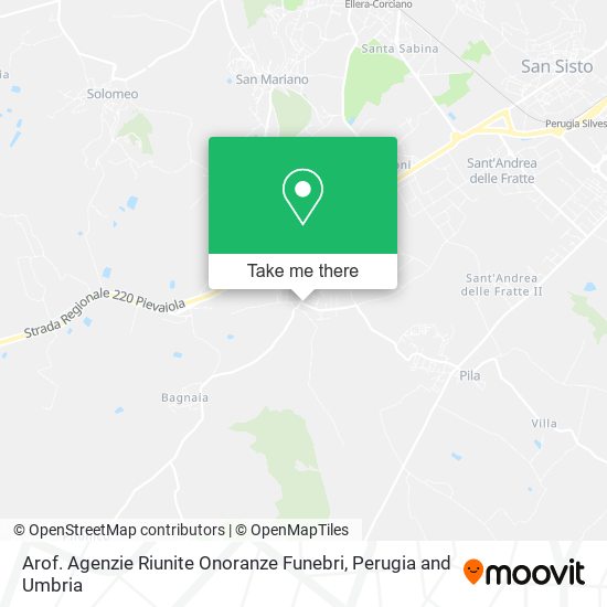 Arof. Agenzie Riunite Onoranze Funebri map