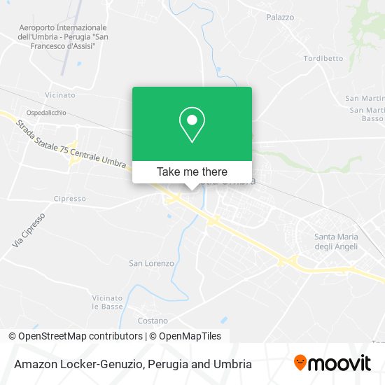 Amazon Locker-Genuzio map