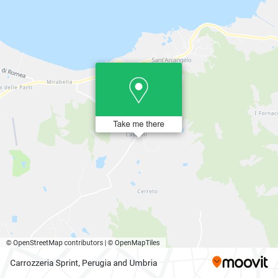 Carrozzeria Sprint map