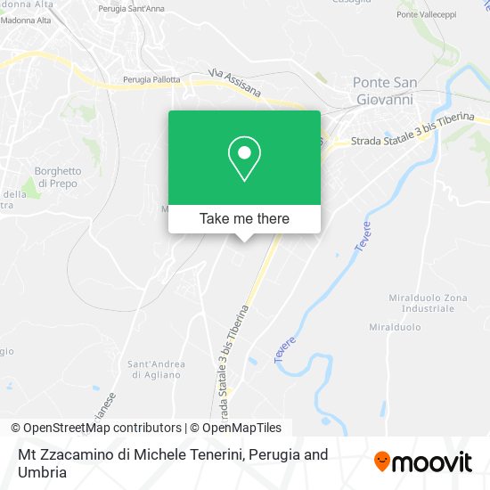 Mt Zzacamino di Michele Tenerini map