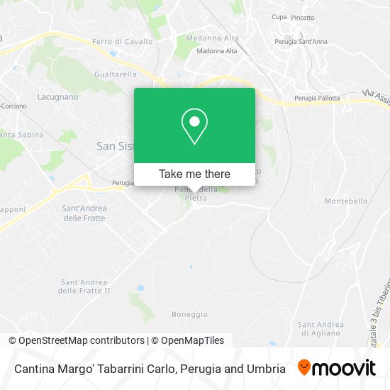 Cantina Margo' Tabarrini Carlo map