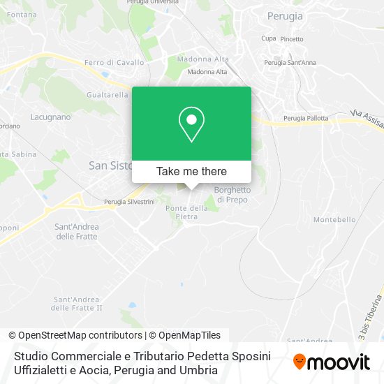 Studio Commerciale e Tributario Pedetta Sposini Uffizialetti e Aocia map