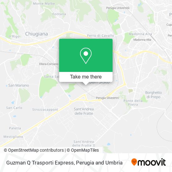 Guzman Q Trasporti Express map