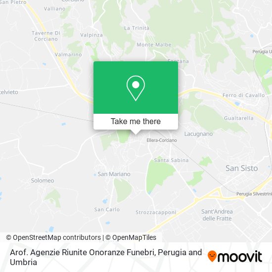 Arof. Agenzie Riunite Onoranze Funebri map