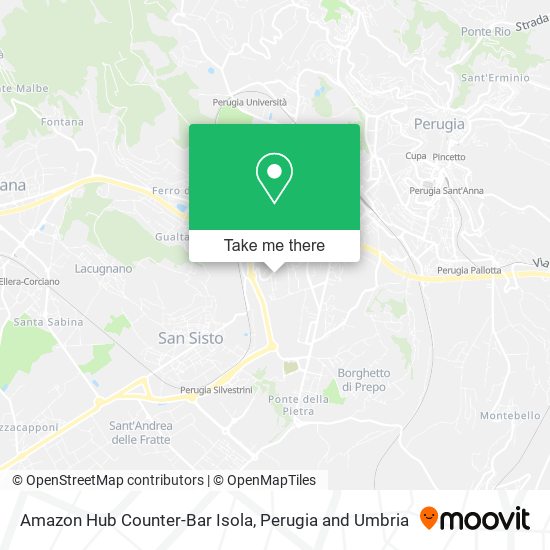 Amazon Hub Counter-Bar Isola map