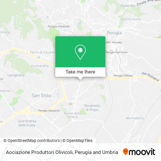 Aociazione Produttori Olivicoli map