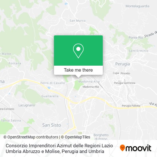 Consorzio Imprenditori Azimut delle Regioni Lazio Umbria Abruzzo e Molise map