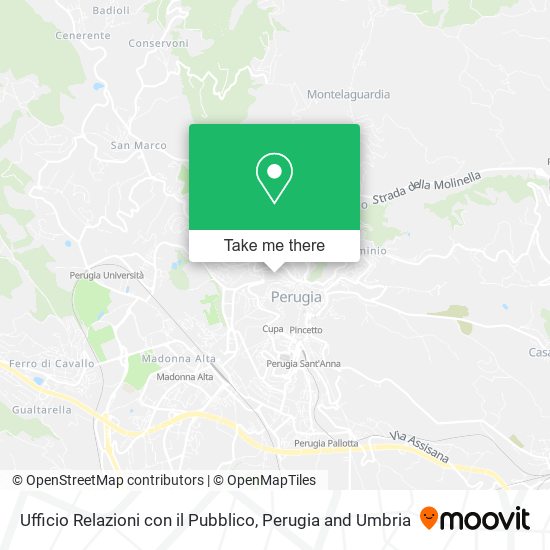 Ufficio Relazioni con il Pubblico map