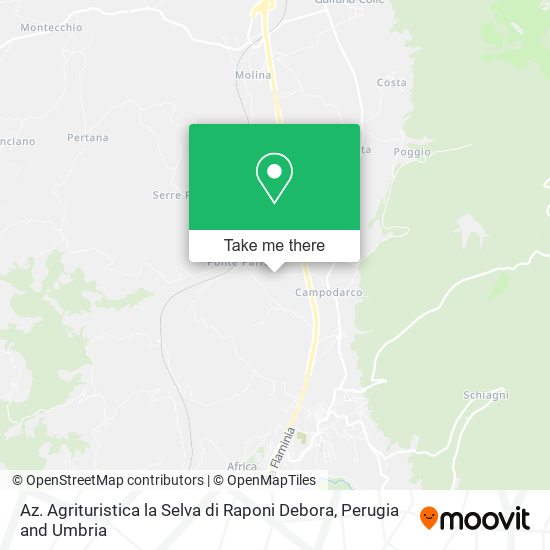 Az. Agrituristica la Selva di Raponi Debora map