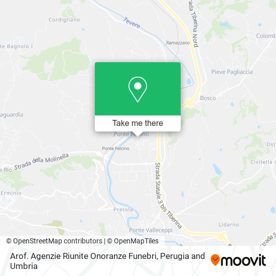 Arof. Agenzie Riunite Onoranze Funebri map