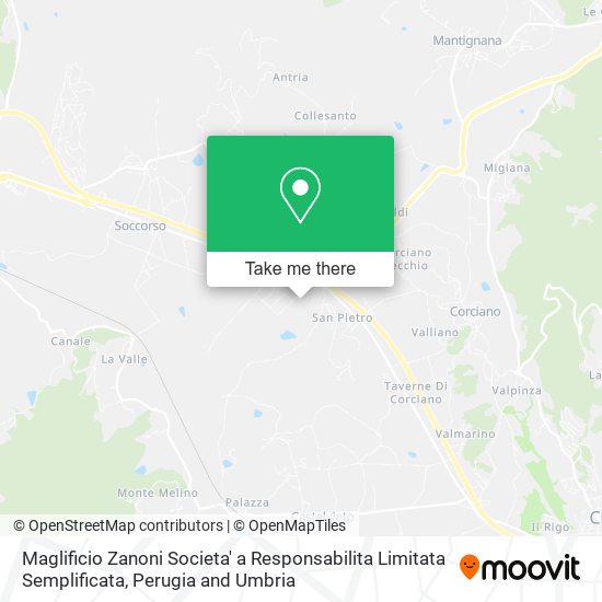 Maglificio Zanoni Societa' a Responsabilita Limitata Semplificata map