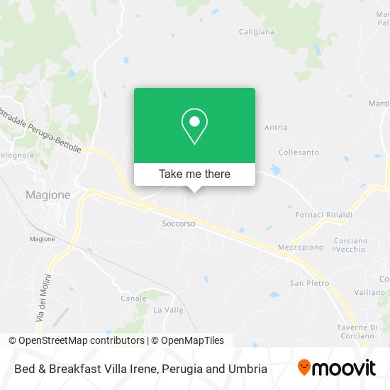 Bed & Breakfast Villa Irene map