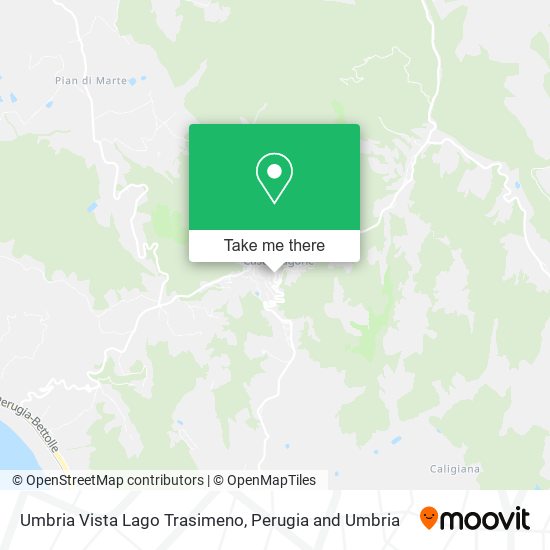 Umbria Vista Lago Trasimeno map