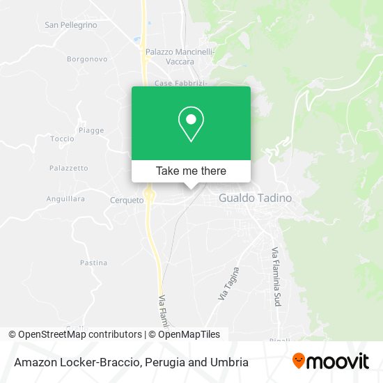 Amazon Locker-Braccio map