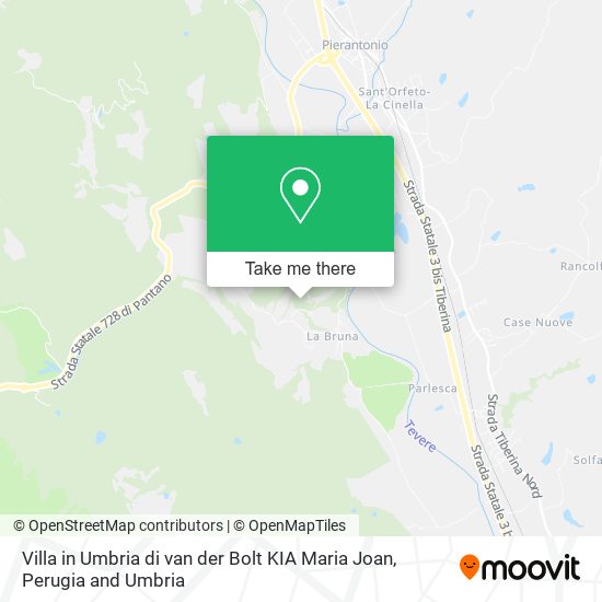 Villa in Umbria di van der Bolt KIA Maria Joan map