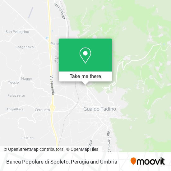 Banca Popolare di Spoleto map