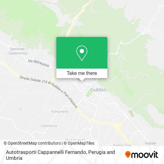 Autotrasporti Cappannelli Fernando map