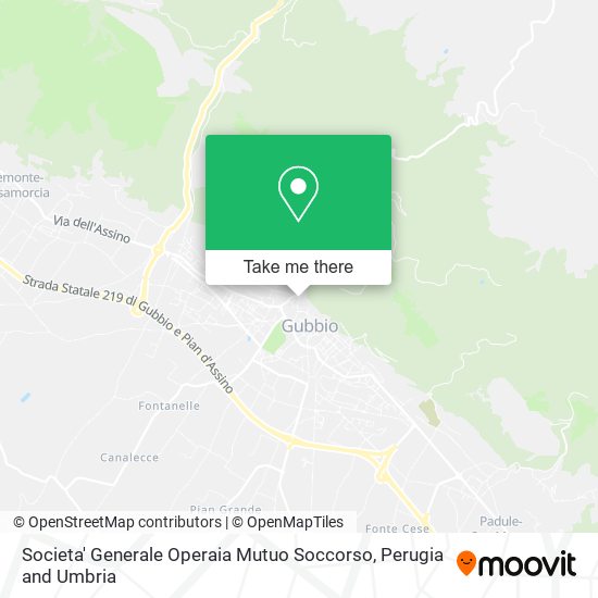 Societa' Generale Operaia Mutuo Soccorso map