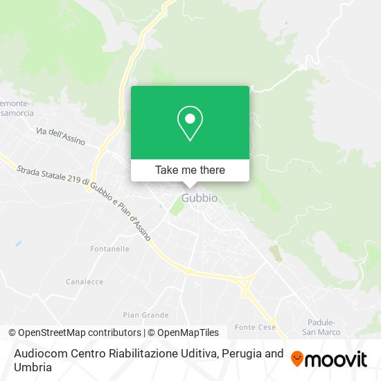 Audiocom Centro Riabilitazione Uditiva map