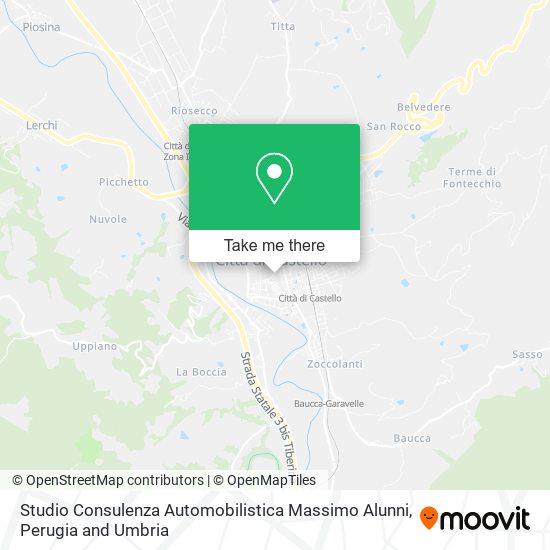 Studio Consulenza Automobilistica Massimo Alunni map