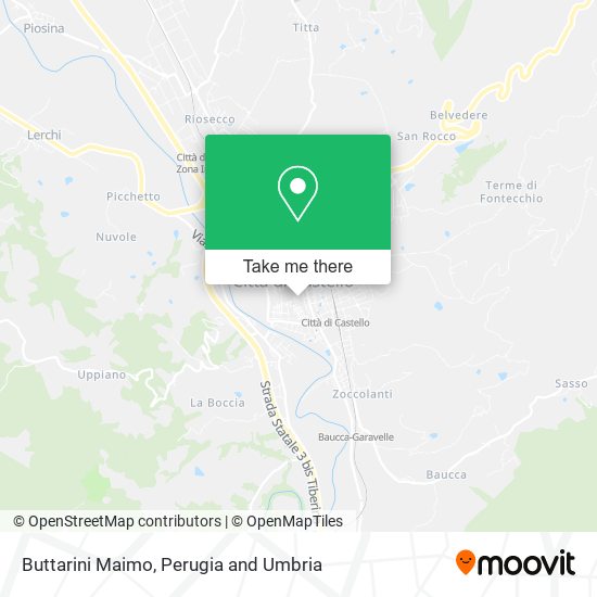 Buttarini Maimo map