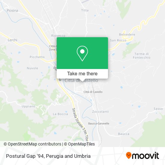 Postural Gap '94 map