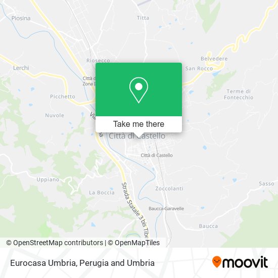 Eurocasa Umbria map