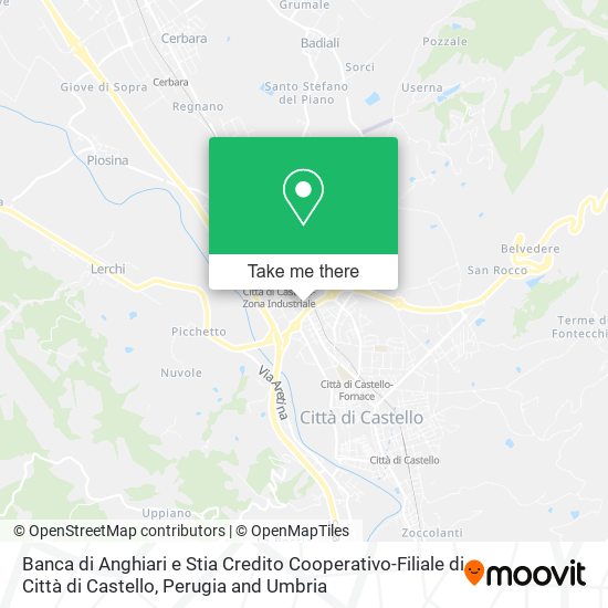 Banca di Anghiari e Stia Credito Cooperativo-Filiale di Città di Castello map