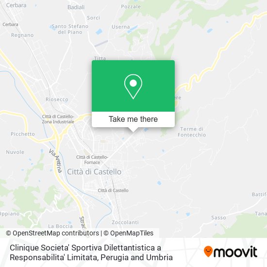 Clinique Societa' Sportiva Dilettantistica a Responsabilita' Limitata map